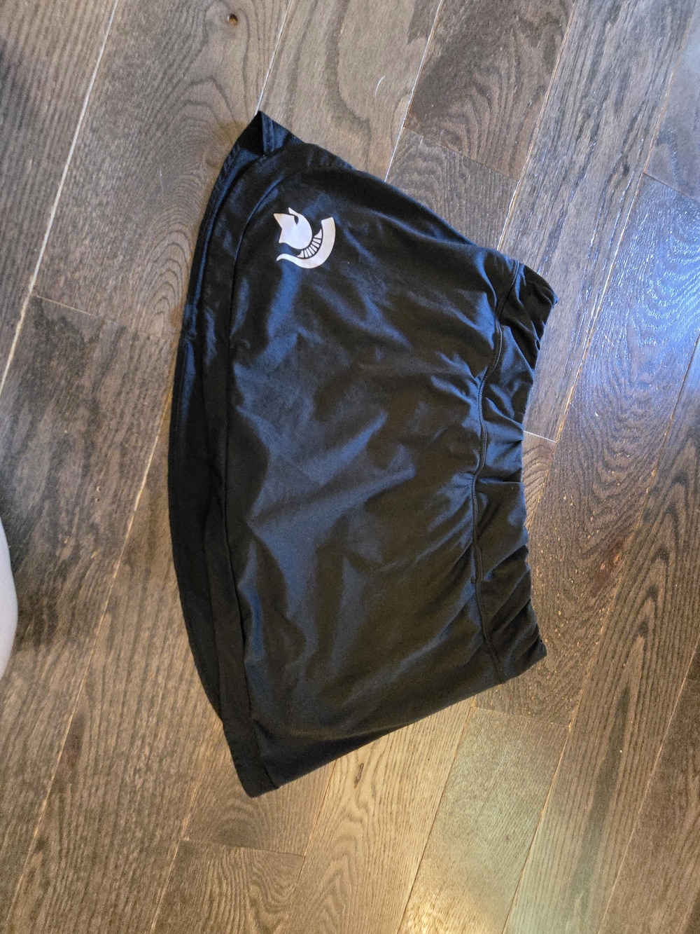 Black Athletic Skort with White Logo